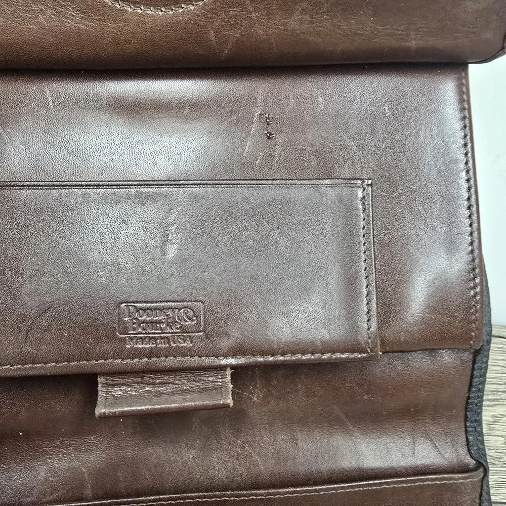 VTG Dooney & Bourke 'All Weather' Black Tan Zip-top Satchel‎ Handbag & Wallet
